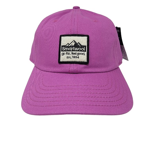 Smartwool Logo Ball Cap Festive Fuchsia Pink Cotton Adjustable New - Picture 13 of 13